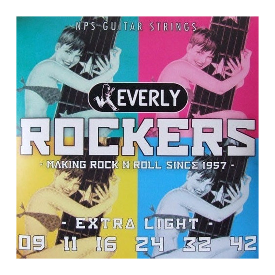 Everly Rockers 09 42 Cuerdas Guitarra Electrica