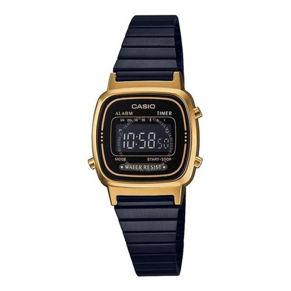 Reloj Para Unisex Casio La-670wegb-1b Dorado