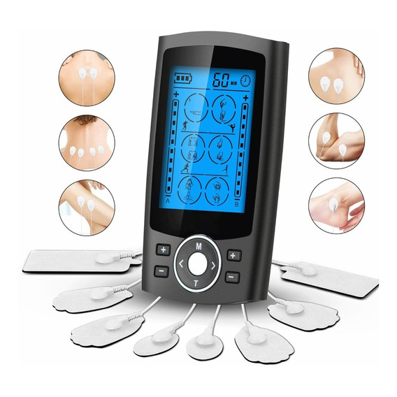 Eletroestimulador Ems Tens Muscular De Pulsos 24 Modos 8 Pad