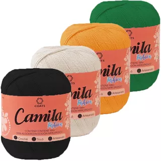 Kit 4 Linha Camila Fashion Coats 500m Tex 300 Escolha Cores