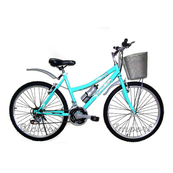 Bicicleta Dama Canasta Aro 26/24 18 V Liviana Piezas Taiwan