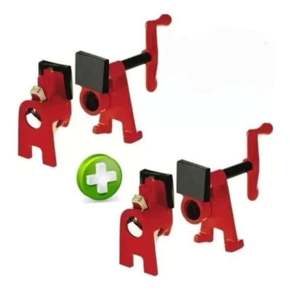 Kit X2 Prensa Sargento Caño Tubo De 3/4 Pipe Clamp Guiller