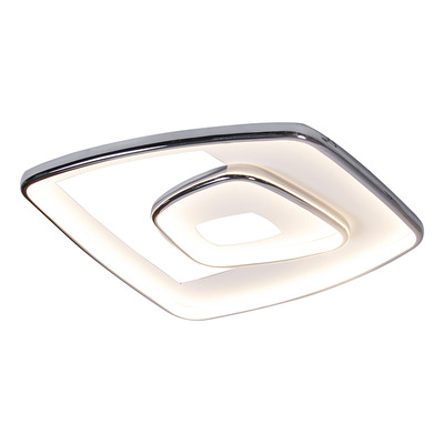 Plafon Led Detroit Cromo Deco Moderno Cct 32w Puro Cromo
