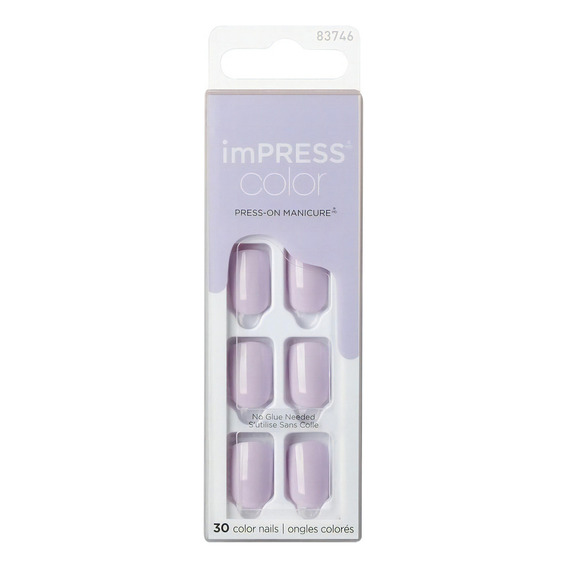 Uñas Press On - Kiss Impress Color Picture Purplect