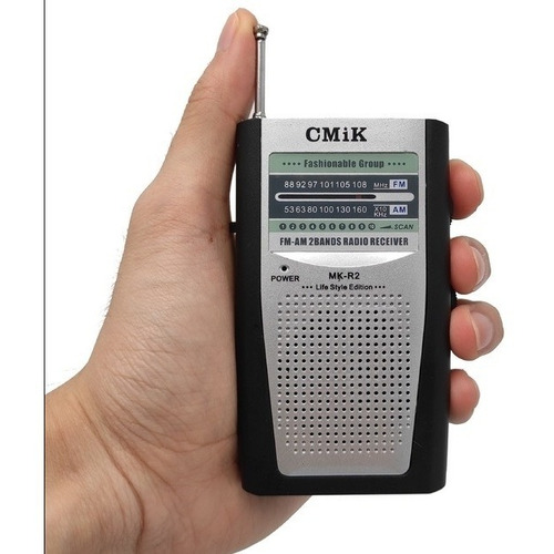 Radio  CMiK MK-R2 analógico portátil color negro