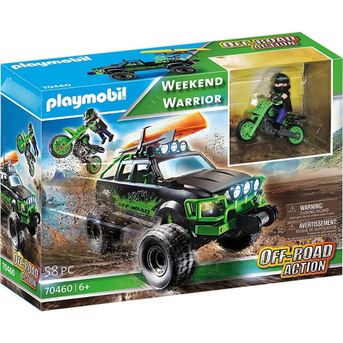 Juego Playmobil Off-road Action Todoterreno Aventuras 58 Pc