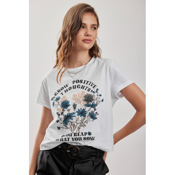 Remera Estampada Positive Rimmel