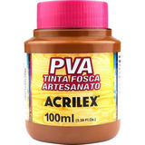 Tinta Pva Fosca Para Artesanato 100ml Acrilex Gesso Mdf