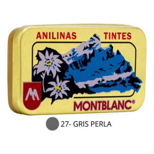 Pack 3 Anilinas Montblanc® Cajita Dorada Color 27,. Gris Perla Pack 3