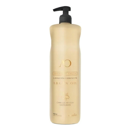 Shampoo De Argán Iluminación E Hidratación Ossono X900ml