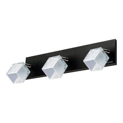 Aplique Plafon 2 Luces Apto Led G9 Negro Luz Desing A702