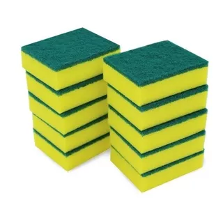 Esponjas Amarilla/verde Multiuso X 10 Unidades