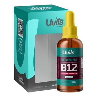 Vitamina Metilcobalamina B12 Gotas 20ml Liquida Sublingual Uvits