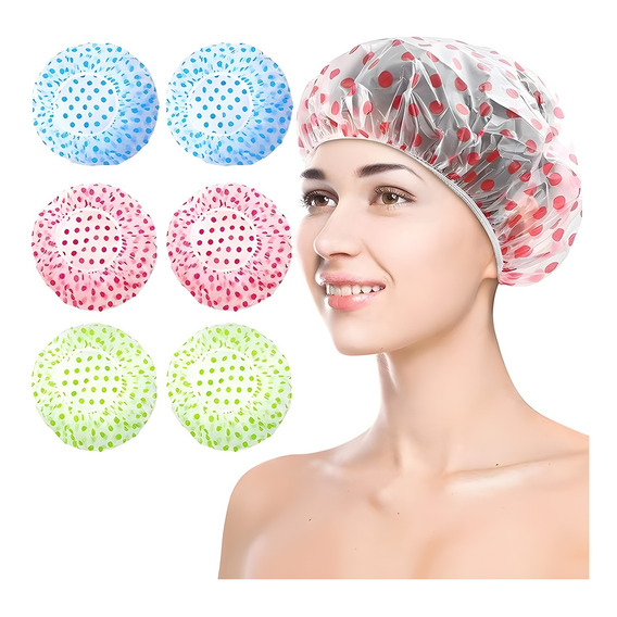 Gorro De Ducha Set X6 Unidades Spa Salón Gorro De Baño