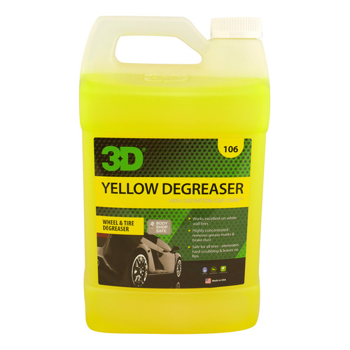 3d Yellow Degreaser Limpiador Rines Llantas Y Motor 1 Gal