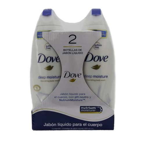 Dove Jabón Líquido 2 Unds/ 650 Ml