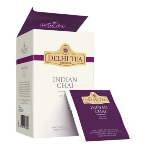 Te Delhi Tea Indian Chai X 20 Saq