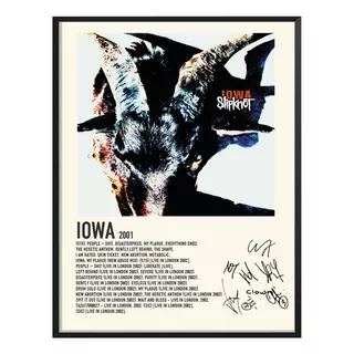 Cuadro Slipknot Album Music Tracklist Exitos Iowa