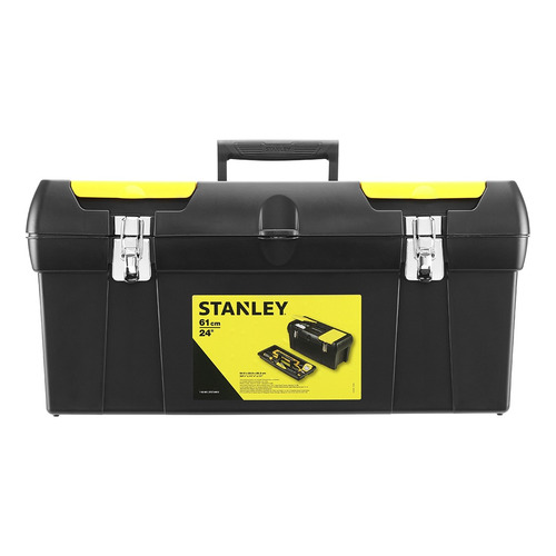 Caja de herramientas Stanley 1-92-066 de plástico 26cm x 48.9cm x 24.8cm negra y amarilla