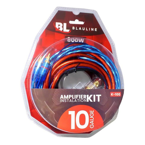 Kit De Cables Instalacion Blauline 10g K-100 Para Potencias