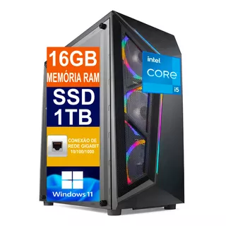 Pc Computador Cpu I5 10400 / Ssd 1tb M2 / 16gb Memória Ddr4