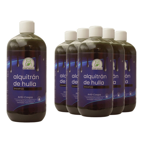  Shampoo Capilar De Alquitrán (500ml) 6 Pack