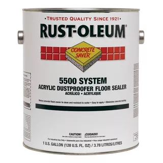 Rust Oleum 5500 Sellador Poliuretanico Al Agua Piso Cemento