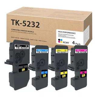 Kit 4 Toners Kyocera Tk-5232c Tk-5232k Tk-5232m Tk-5232y