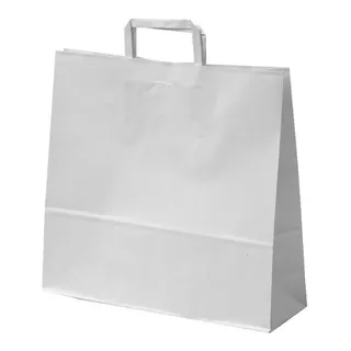 Bolsas De Papel Blancas 32x11x33 Pack X25 Unidades