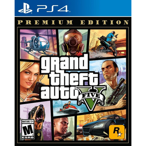 Grand Theft Auto V  GTA Premium Edition Rockstar Games PS4 Físico