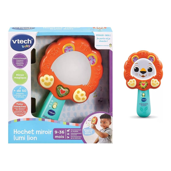 Juguete Para Bebes Didactico Espejo Musica Sonido Luces Vtec