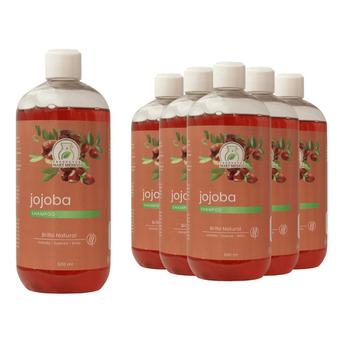  Shampoo Capilar De Jojoba (500ml) 6 Pack