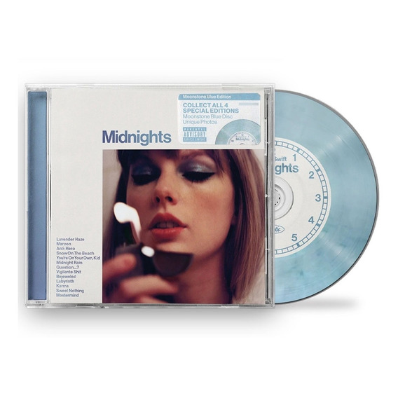 Taylor Swift Midnights Moonstone Blue Edition Cd Importado