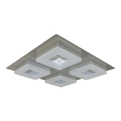 Aplique  Plafon 4 Luces Led Moderno Norly Alta Potencia Platil