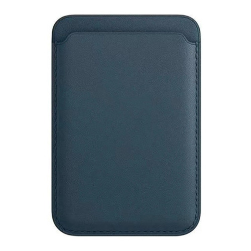 Tarjetero Cellbox Magnético de Cuero Para iPhone 12 / 13 / 14 / 15 - Compatible con Magsafe - Color Azul