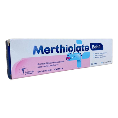 Merthiolate Crema Suavizante Y Protectora Para Bebé 40 Gr
