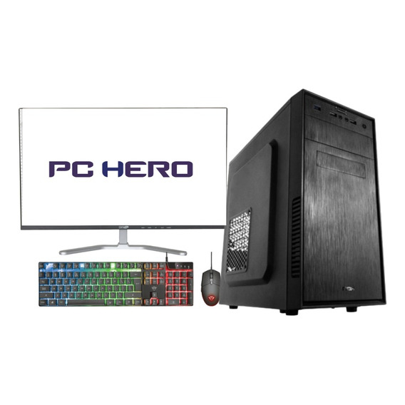 Equipo Gamer  Ryzen 5 Ram 8gb Ssd 120gb 22 Led Combo