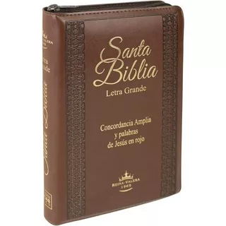 Biblia Reina Valera 1960 Marrón C/ Cierre Letra Grande - Sba