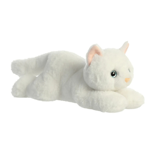 Aurora Peluche Flopsie De Gato Blanco Oreo De 31 Cm Precious White Kitty