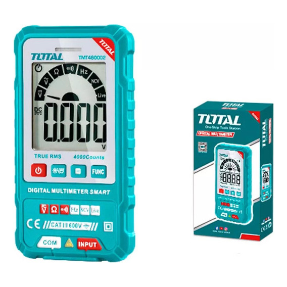 Tester Digital 600v Pantalla Lcd Total Tmt460002