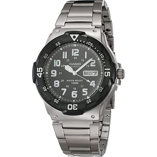 Reloj Casio Hombre Mrw-200hd-1b  Sumergible® Color de la correa Plateado