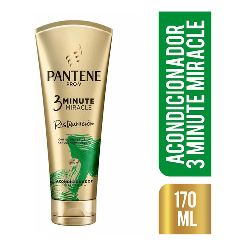 Acondicionador Pantene Pro-V Restauración 3 Minute Miracle en tubo deprecible de 170mL por 1 unidad