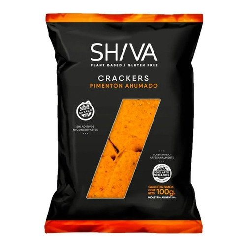 Galletitas Crackers Shiva Pimentón Ahumado 100 Gramos