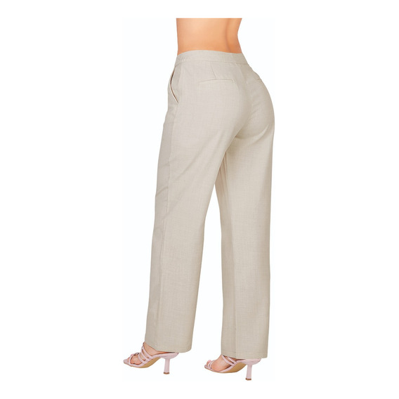 Pantalón Mujer Beige 915-08