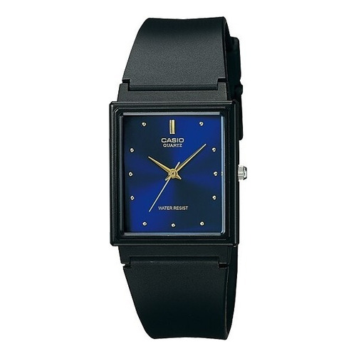 Reloj Casio Mq-38-2a Unisex Original Color de la correa Negro Color del bisel Negro Color del fondo Azul