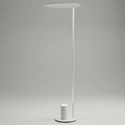 Lampara De Pie Reflex Blanco 1xgu10 Alto 1.37m Blanco Blanco