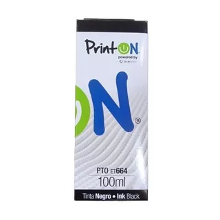 Tinta Printon Color Black P/epson T664 100ml