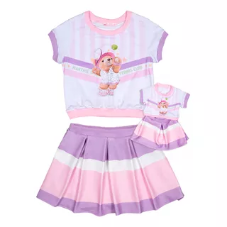 Conjunto Tenista Com Saia Ma0234 +roupa Boneca Marthiê