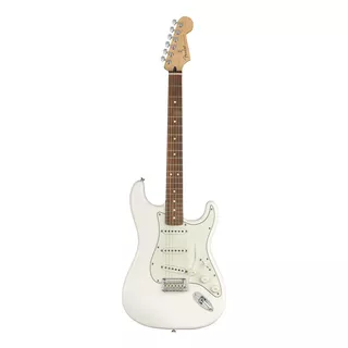 Guitarra Eléctrica Fender Player Stratocaster De Aliso 2010 Polar White Brillante Con Diapasón De Granadillo Brasileño