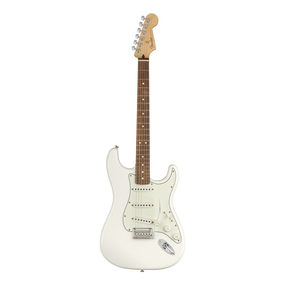 Guitarra eléctrica Fender Player Stratocaster de aliso 2010 polar white brillante con diapasón de granadillo brasileño